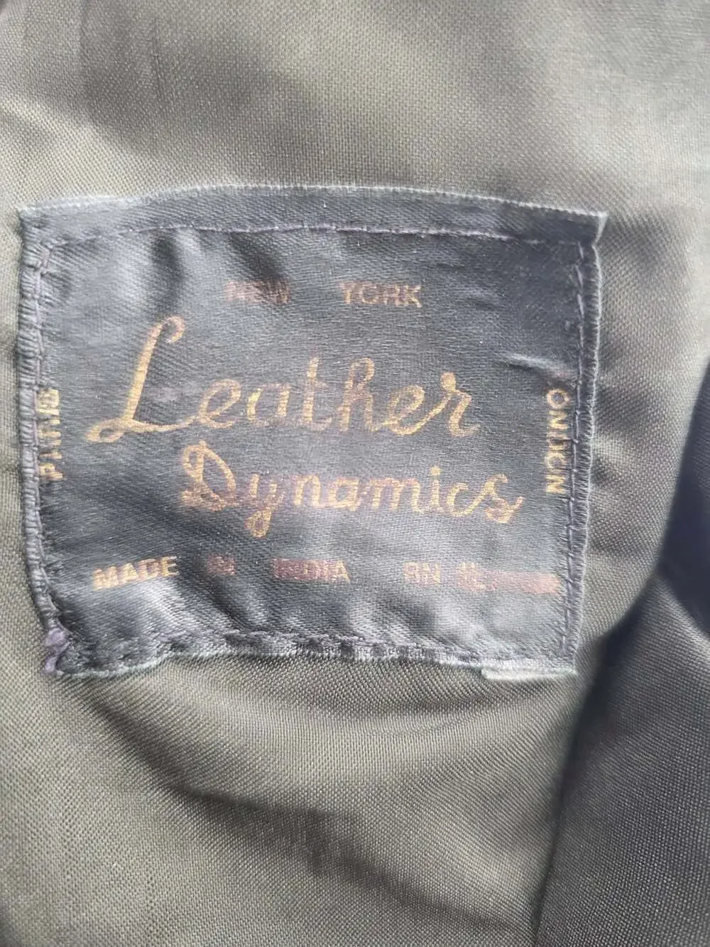 Vintage Y2k Leather Dynamics Black Leather Skirt Size 7/8